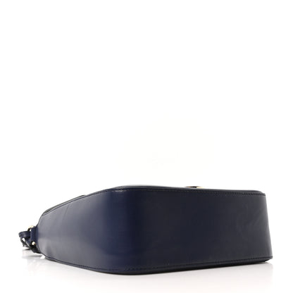 Salvatore Ferragamo Calfskin Gancini Lock Flap Crossbody Navy 4 of 9