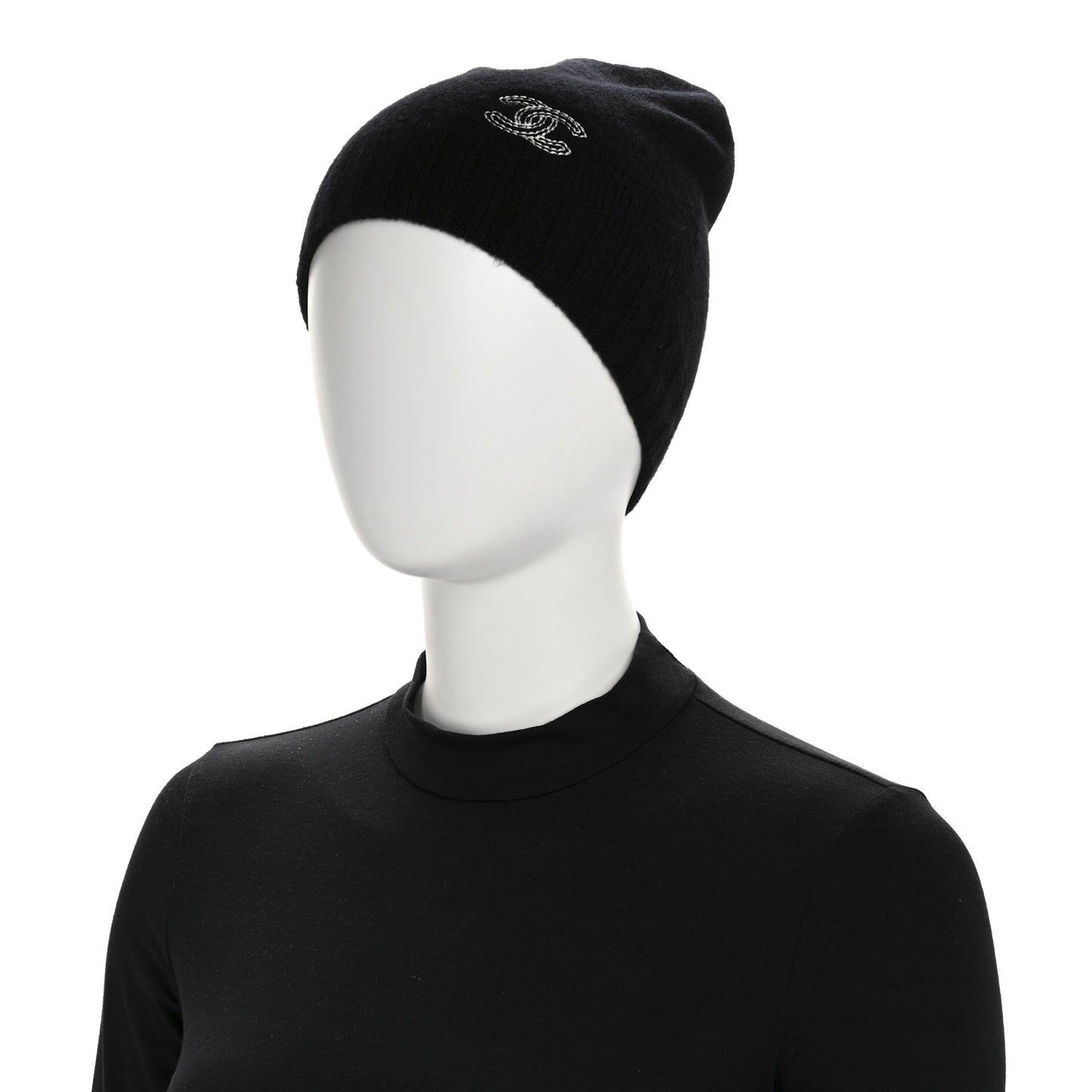 Cashmere CC Beanie Hat Black