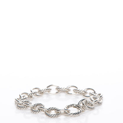 David Yurman Sterling Silver 10mm Medium Oval Link Bracelet 3 of 5