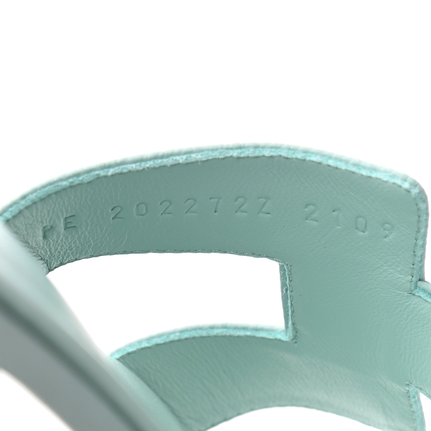 Hermes Epsom Oran Sandals 37 Vert Embrun 8 of 8