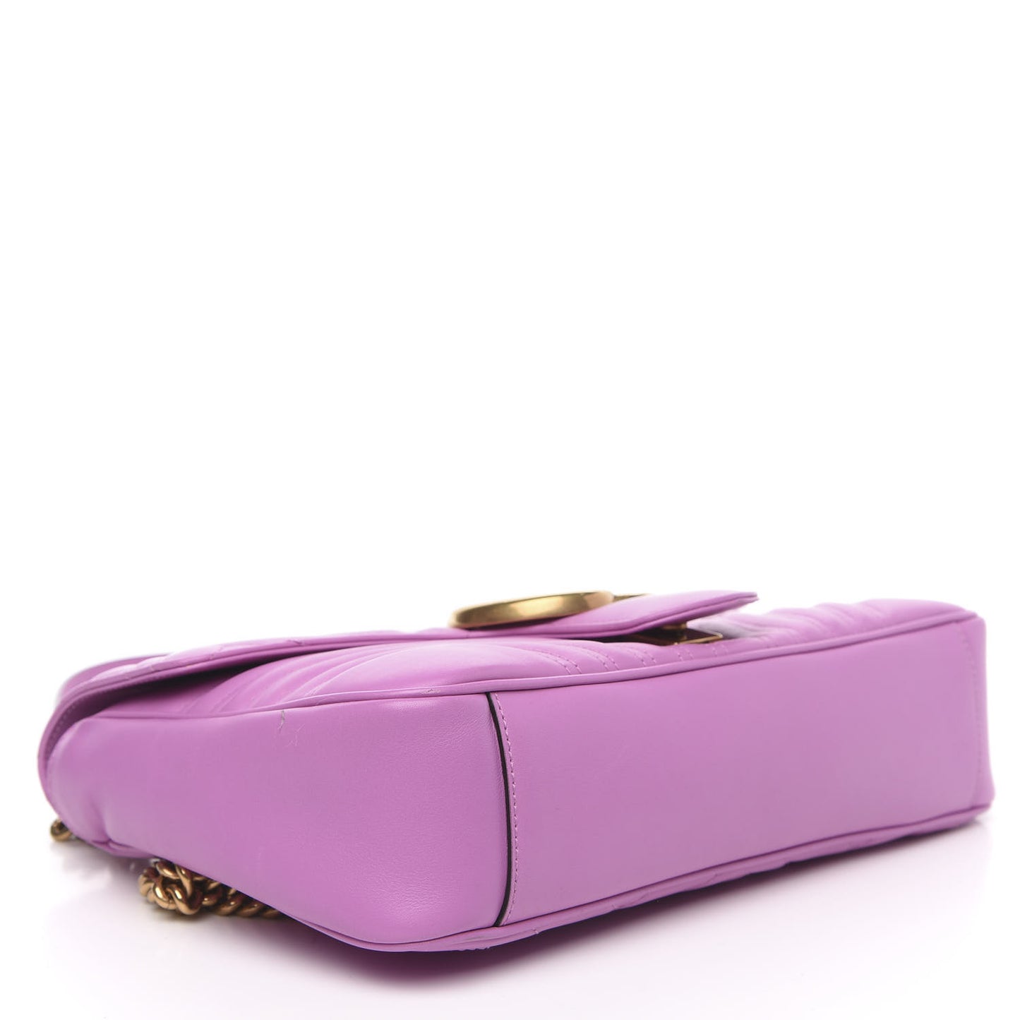 Calfskin Matelasse Medium GG Marmont Shoulder Bag Candy Mousse