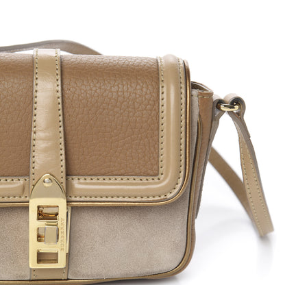 Burberry Metallic Grainy Calfskin Suede Mini Berkeley Crossbody Dark Caper 9 of 14