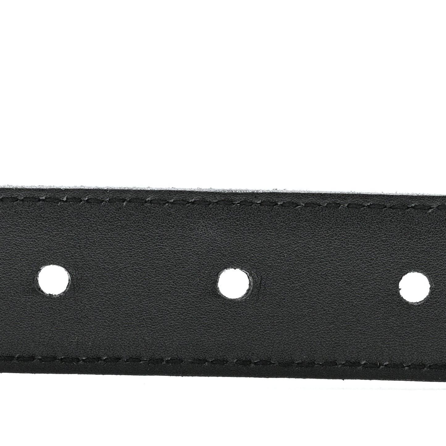 Brushed Calfskin Folk Buckle Belt 95 38 Black