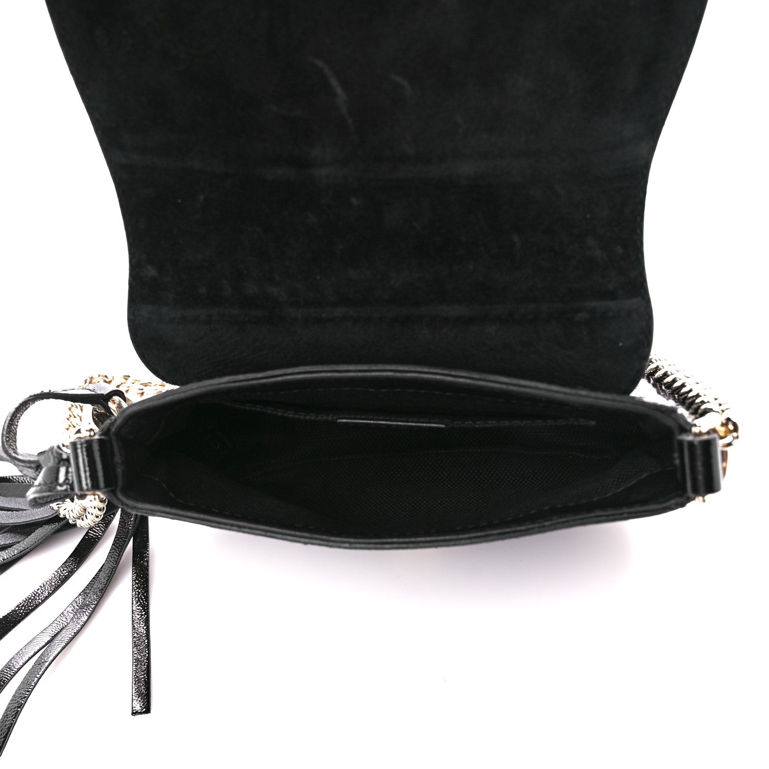 Gucci Vernice Naplack Small Soho Flap Crossbody Black 5 of 11