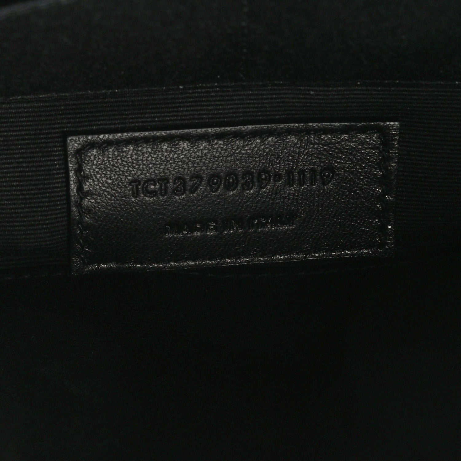Saint Laurent Calfskin Matelasse Chevron Monogram A5 Wristlet Granite 7 of 11