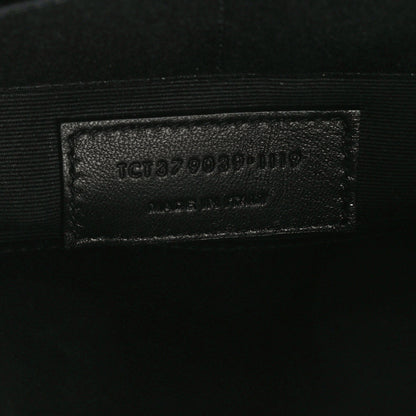 Saint Laurent Calfskin Matelasse Chevron Monogram A5 Wristlet Granite 7 of 11