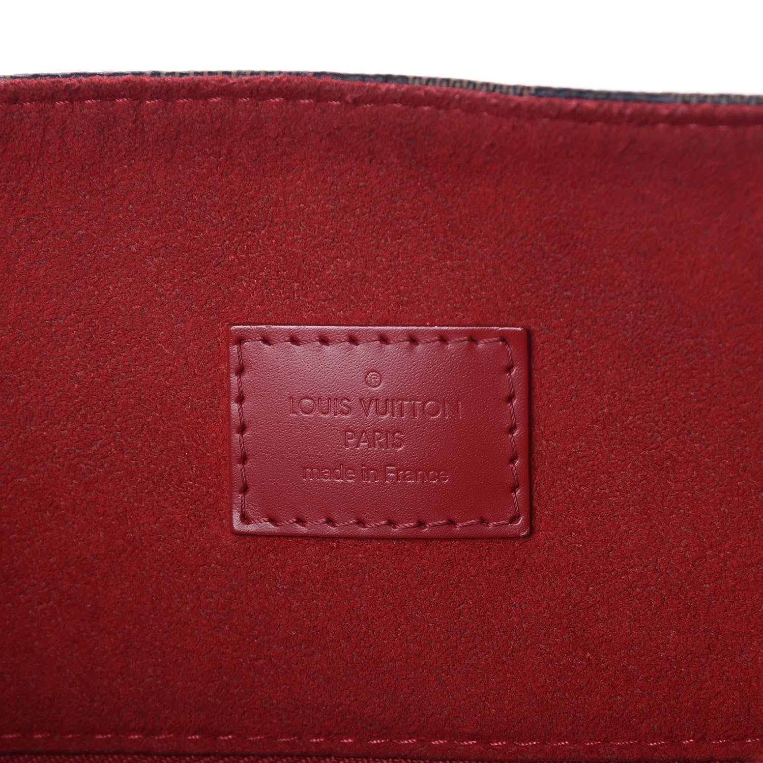 Louis Vuitton Damier Ebene Caissa Hobo Cherry 6 of 8