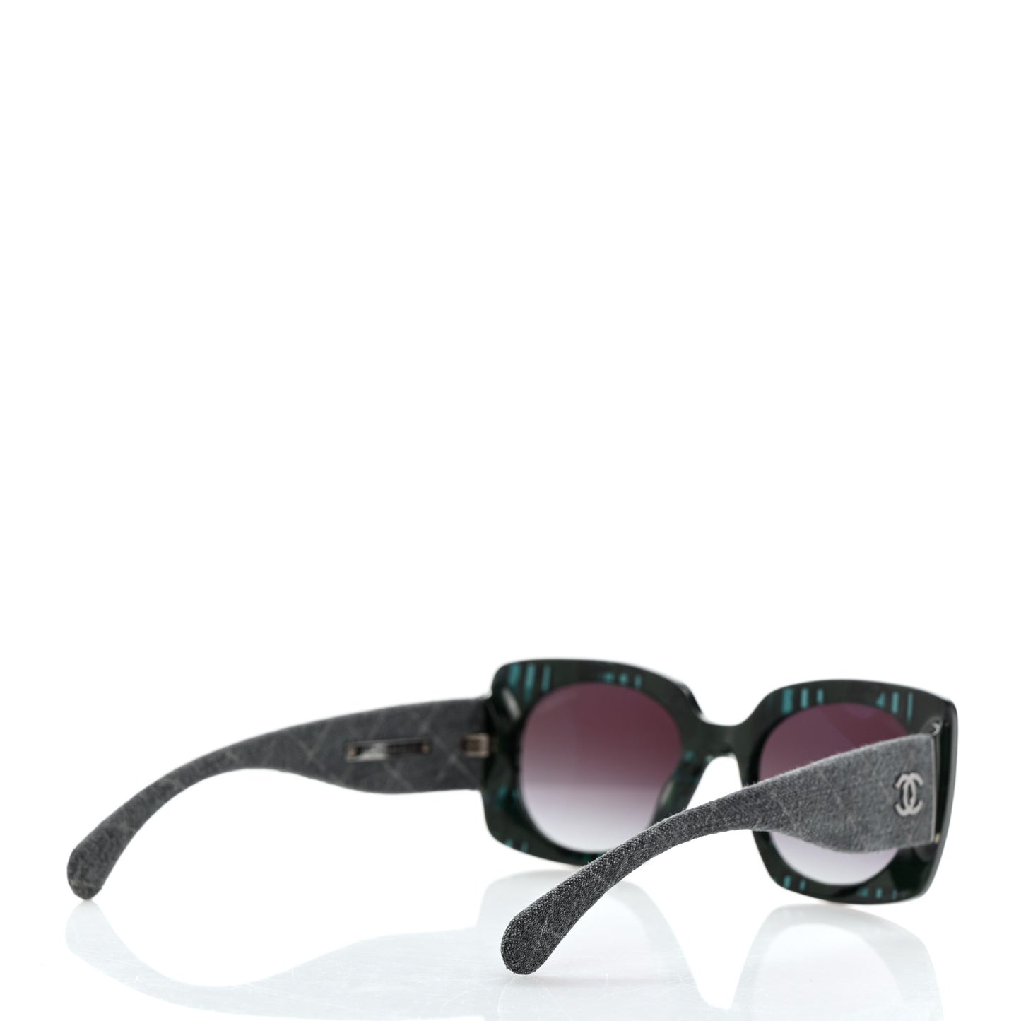 Denim Rectangle Sunglasses 5406 Blue