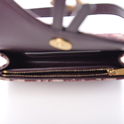 Christian Dior Oblique Saddle Belt Bag Bordeaux 4 of 8
