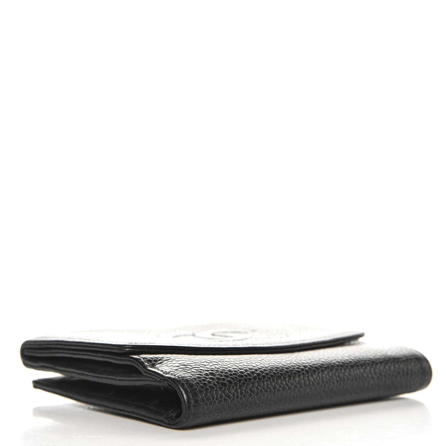 Caviar Timeless CC Compact French Wallet Black