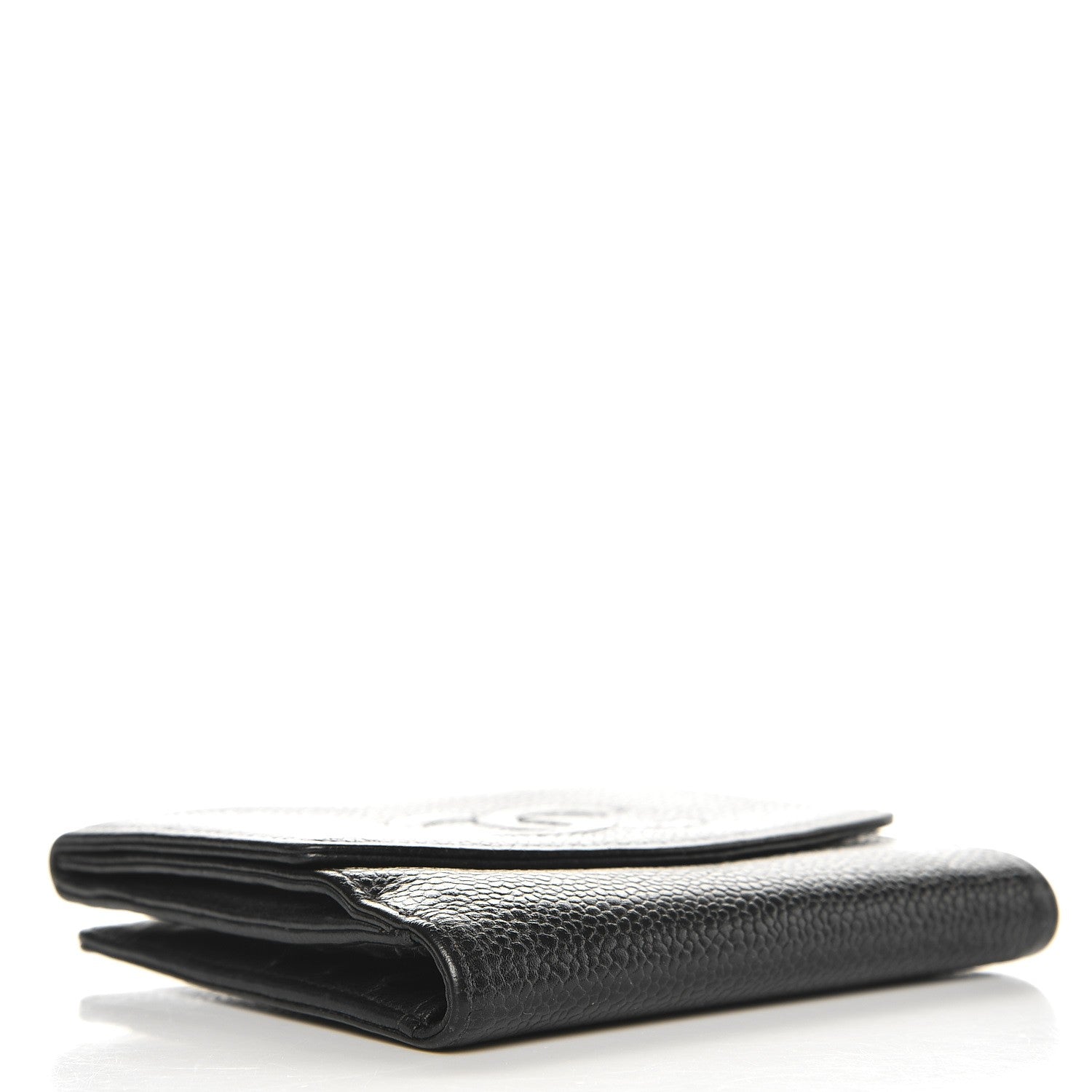 Chanel Caviar Timeless CC Compact French Wallet Black 4 of 11