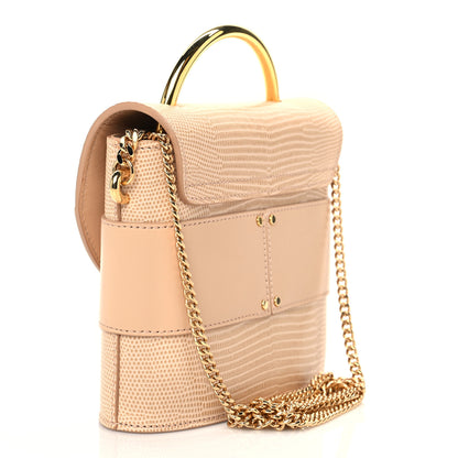Chloe Calfskin Lizard Embossed Small Aby Lock Delicate Pink 2 of 8