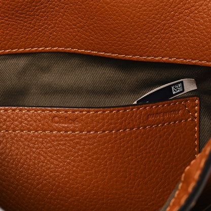 Chloe Grained Calfskin Medium Marcie Saddle Bag Tan 6 of 9