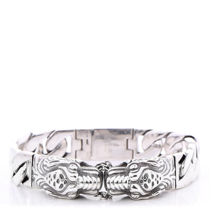 Gucci Sterling Silver Tiger Head Bracelet 1 of 7