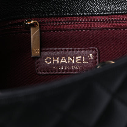 Chanel Caviar Quilted Small Coco Handle Flap Black 6 of 10