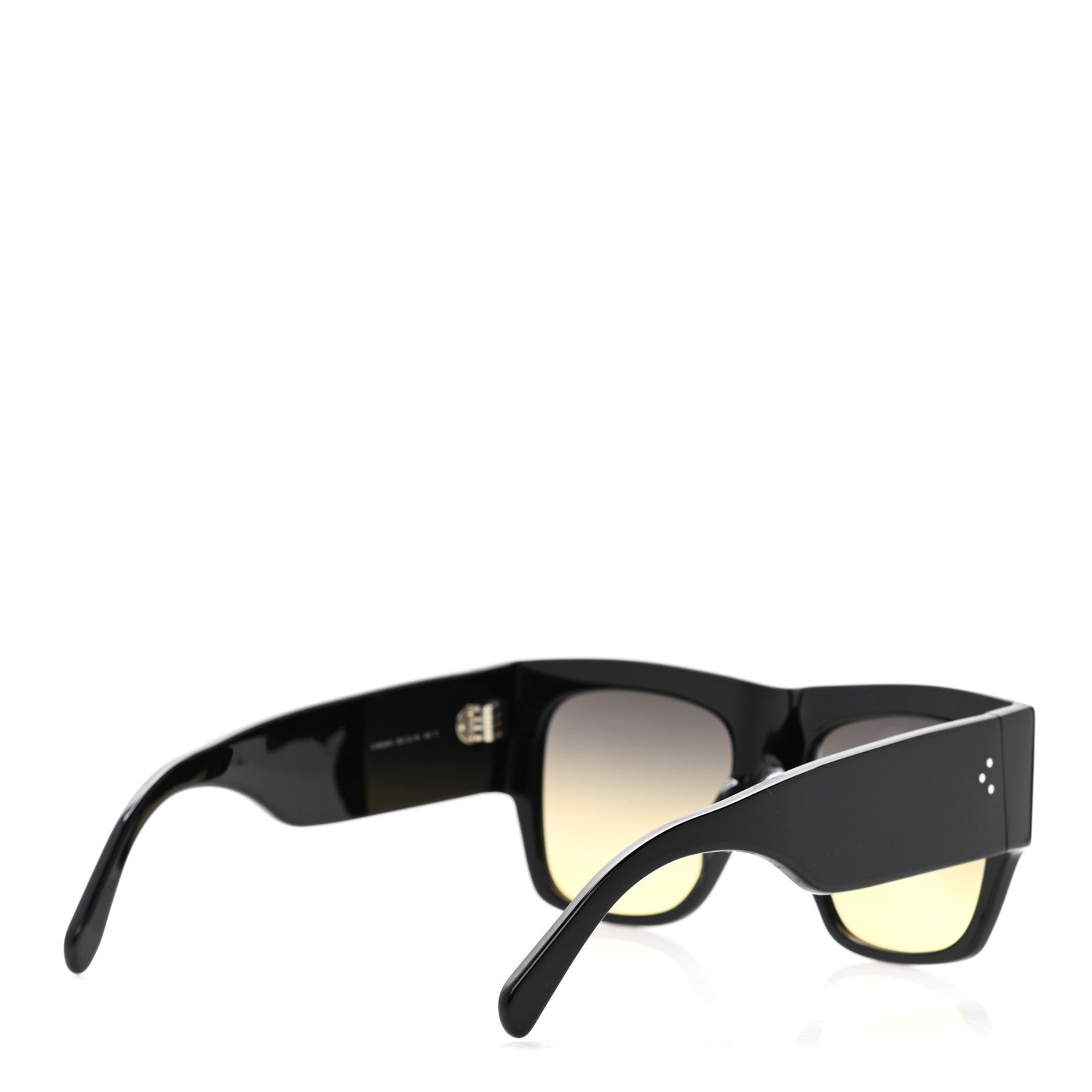 Celine Acetate Rectangular Sunglasses CL4056IN Black 4 of 7