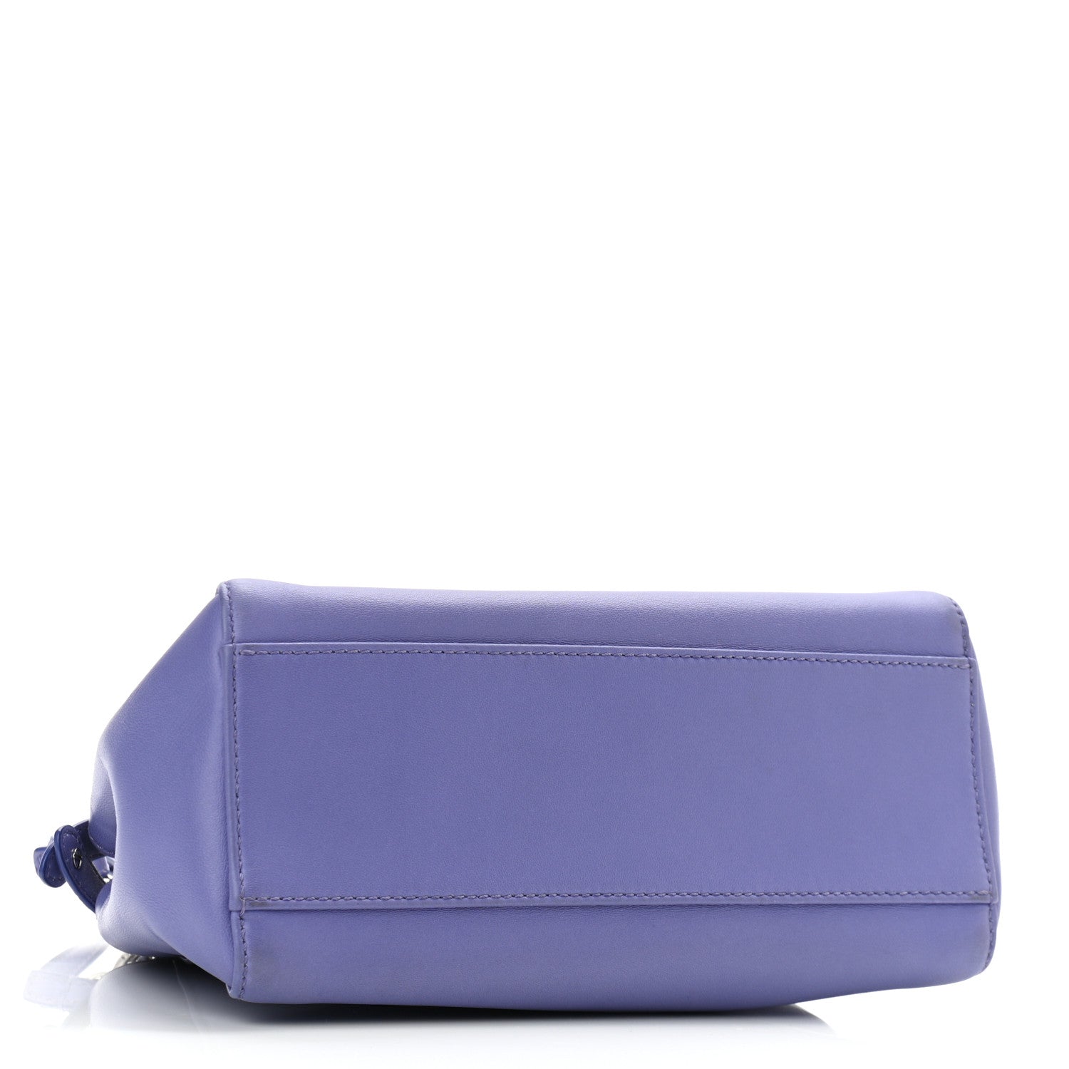 Fendi Nappa Mini Peekaboo Iconic Satchel Viola Cassis 4 of 11