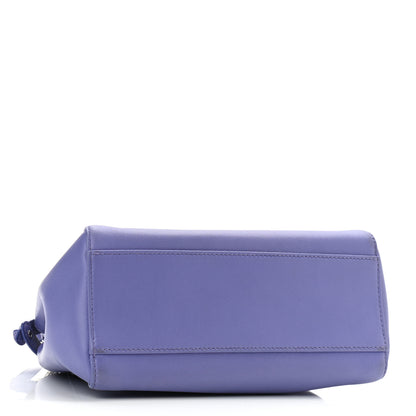 Fendi Nappa Mini Peekaboo Iconic Satchel Viola Cassis 4 of 11