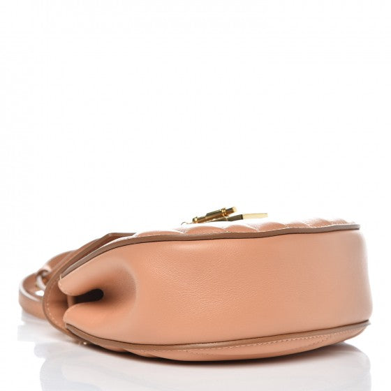 Calfskin Quilted Mini Drew Bijou Shoulder Bag Blushy Pink