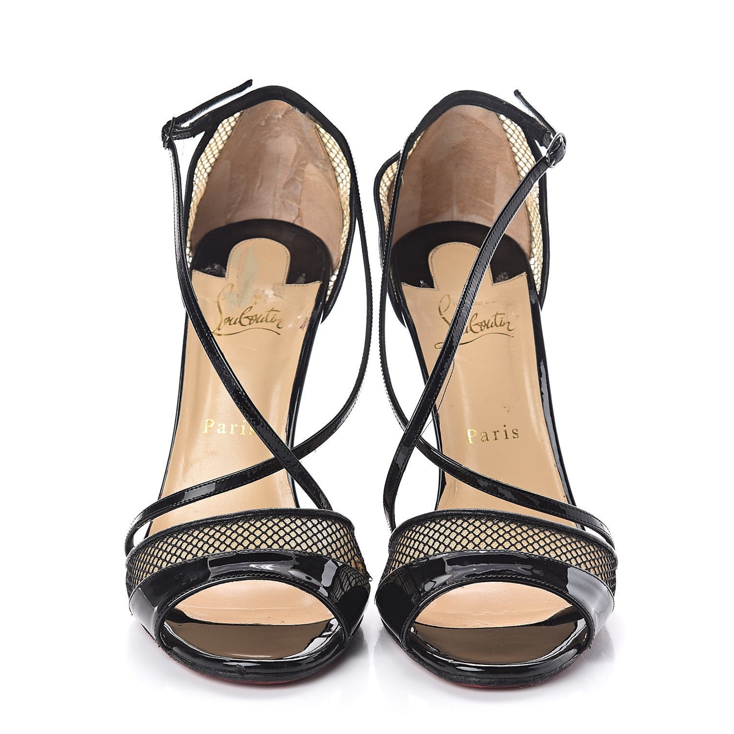 Patent Mesh Silkova 100 Sandals 40.5 Black