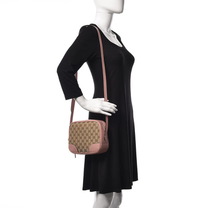 Gucci Monogram Mini Bree Messenger Bag Beige Soft Pink 2 of 9
