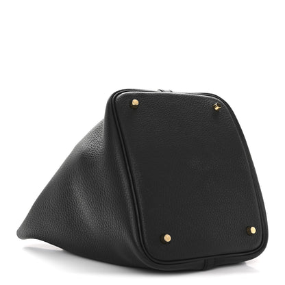 Hermes Taurillon Clemence Picotin Lock 22 MM Black 4 of 10