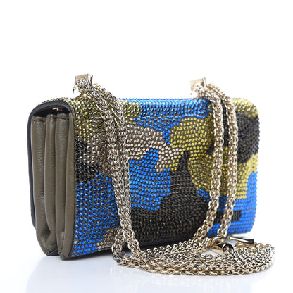 Valentino Garavani Nappa Crystal Camouflage Mini Va Va Voom Shoulder Bag Multicolor 3 of 9
