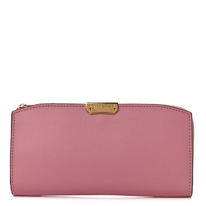 Burberry Calfskin Alvington Continental Wallet Pale Orchid 1 of 8