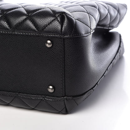 Chanel Caviar Quilted City Shopping Tote Black 12 of 16
