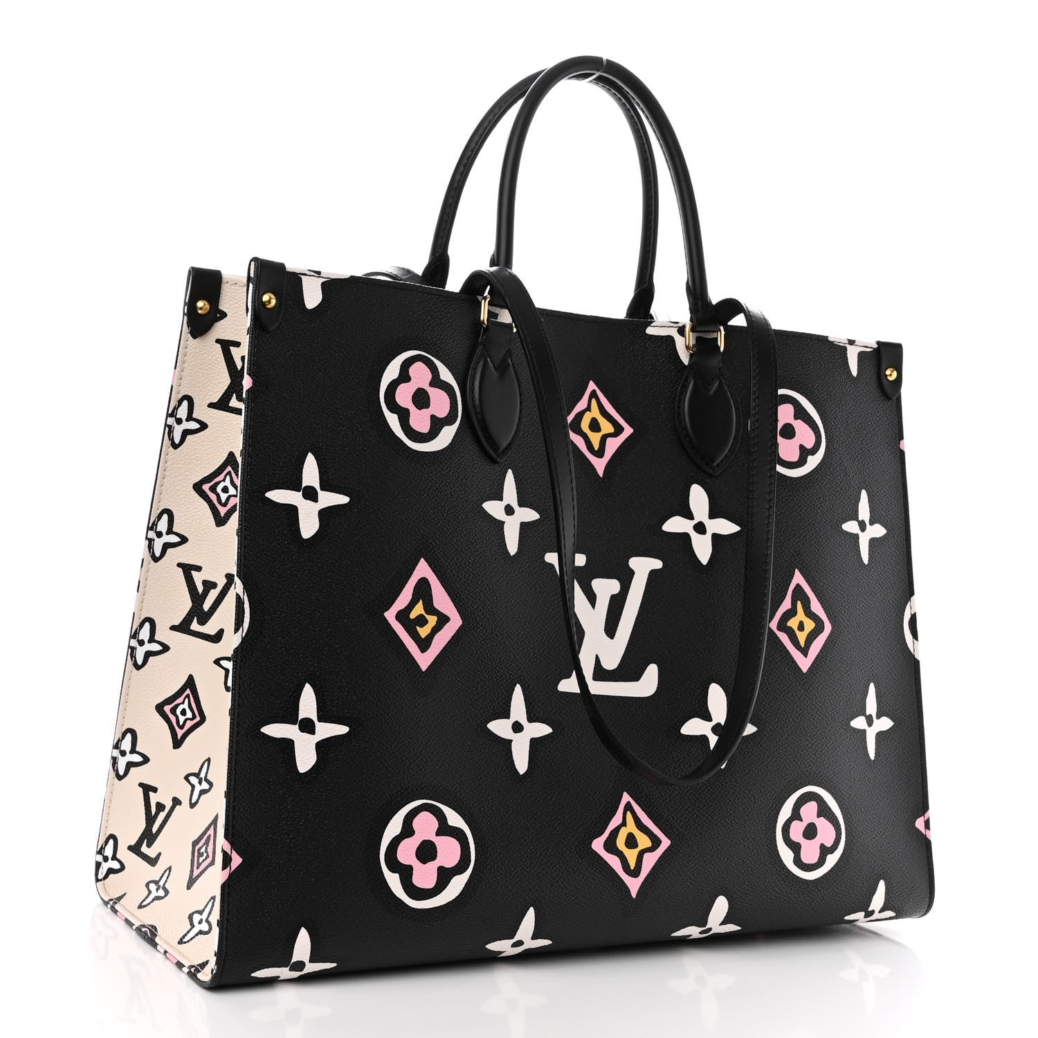 Louis Vuitton Monogram Giant Wild At Heart Onthego GM Black 3 of 9