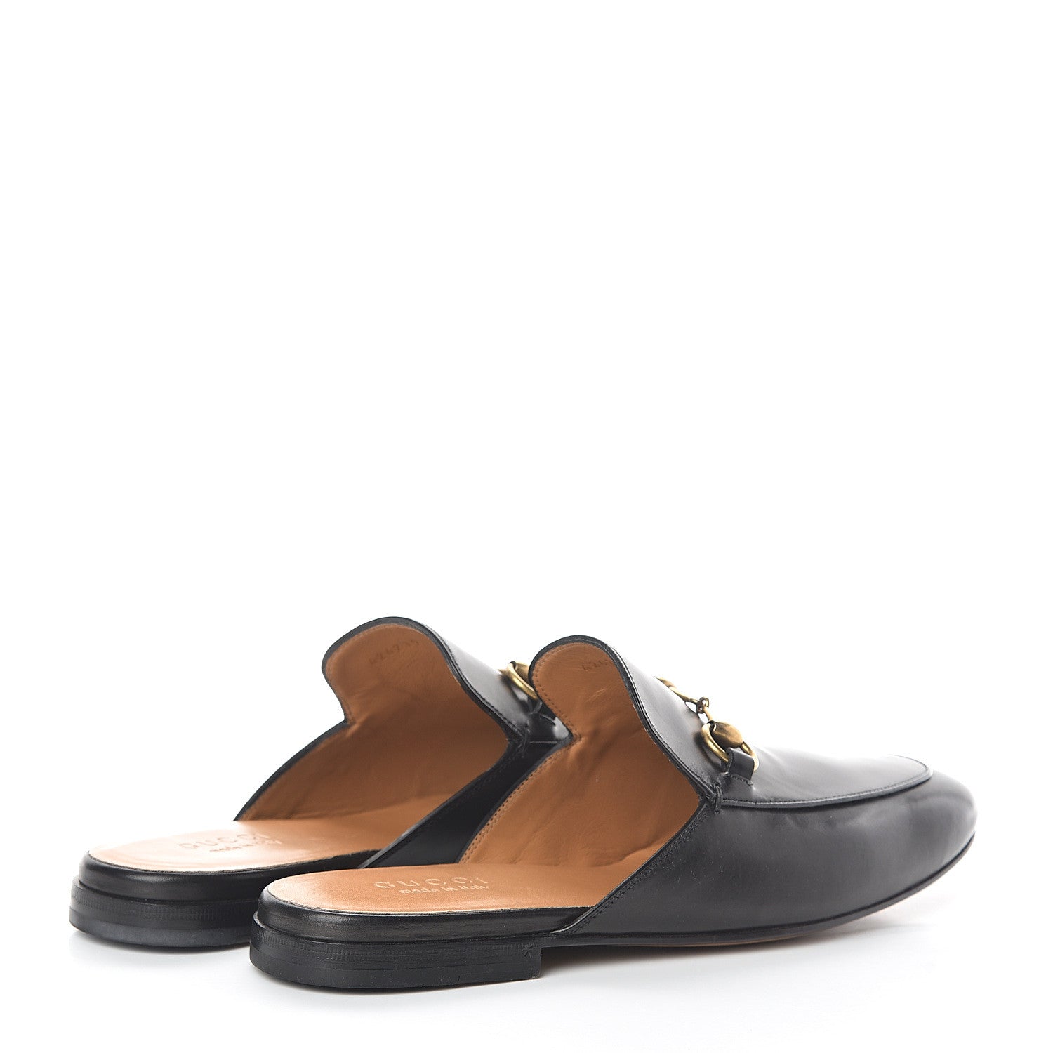 Gucci Calfskin Mens Princetown Slippers 8 Black 4 of 8