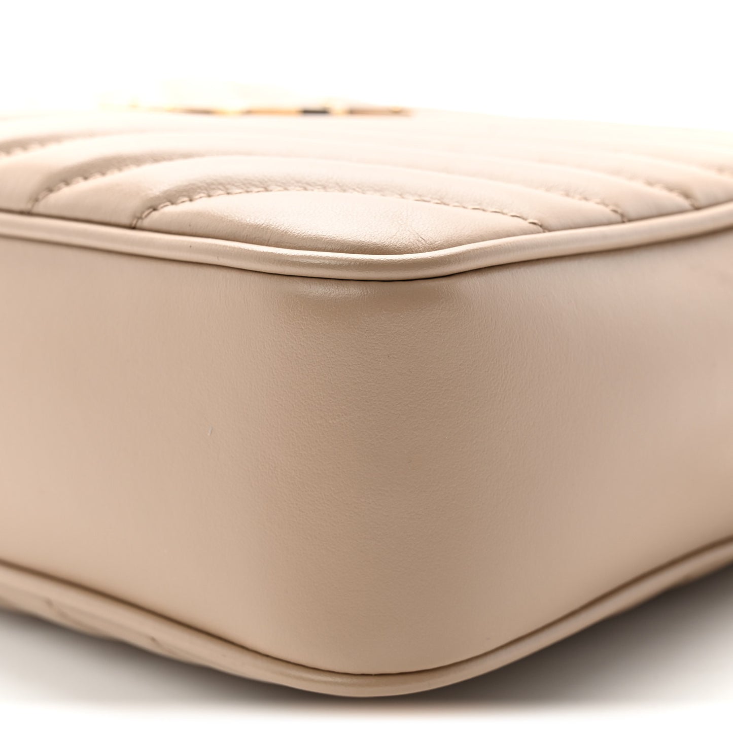 Calfskin Matelasse Monogram Lou Camera Bag Dark Beige