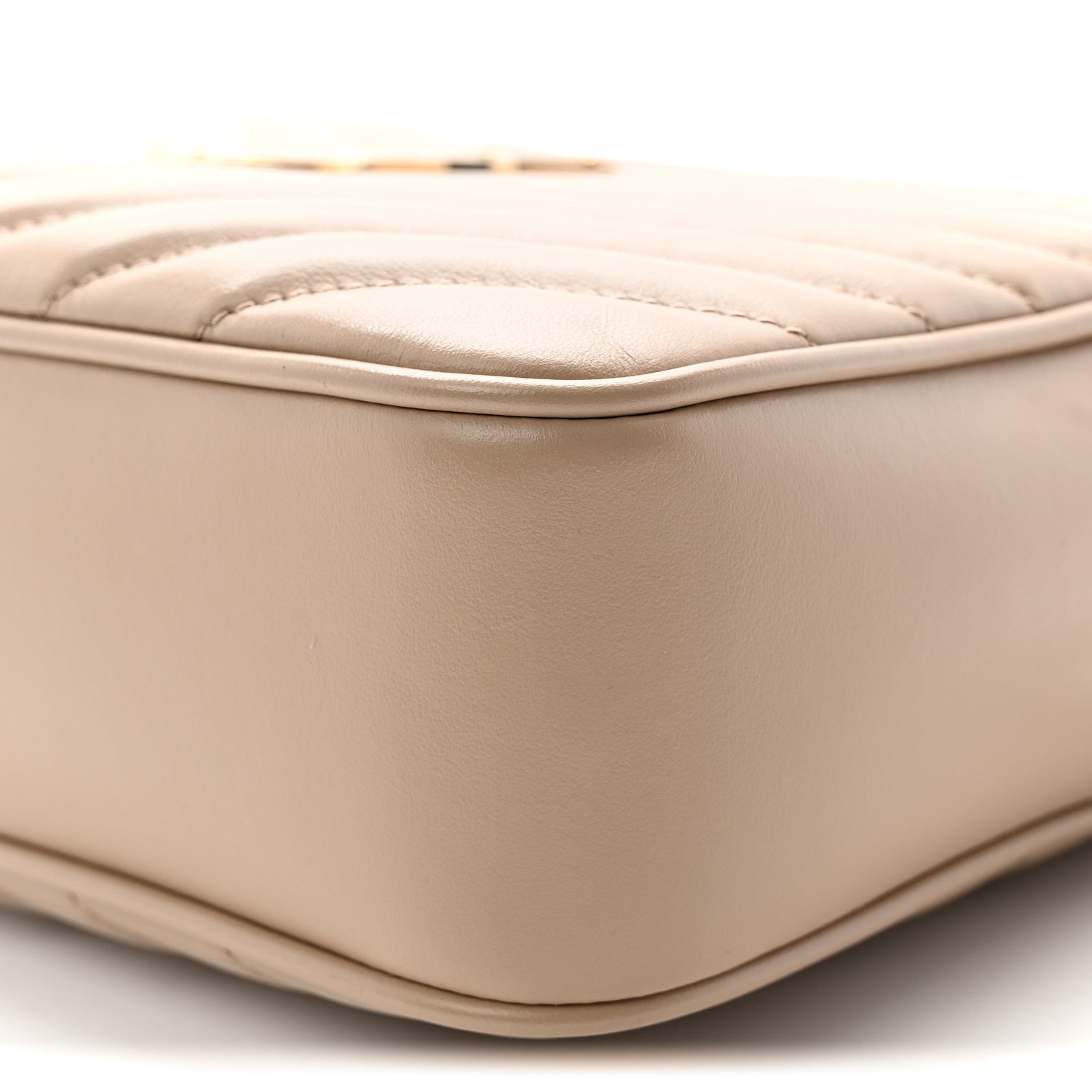 Saint Laurent Calfskin Matelasse Monogram Lou Camera Bag Dark Beige 10 of 10