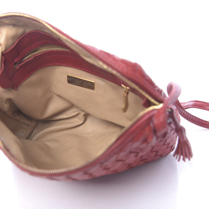 Bottega Veneta Nappa Intrecciato Nodini Crossbody Messenger Red 5 of 11