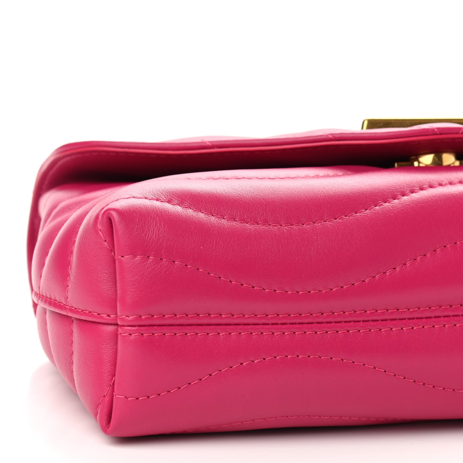 Louis Vuitton Calfskin LV New Wave Chain Bag Rose Freesia 7 of 8