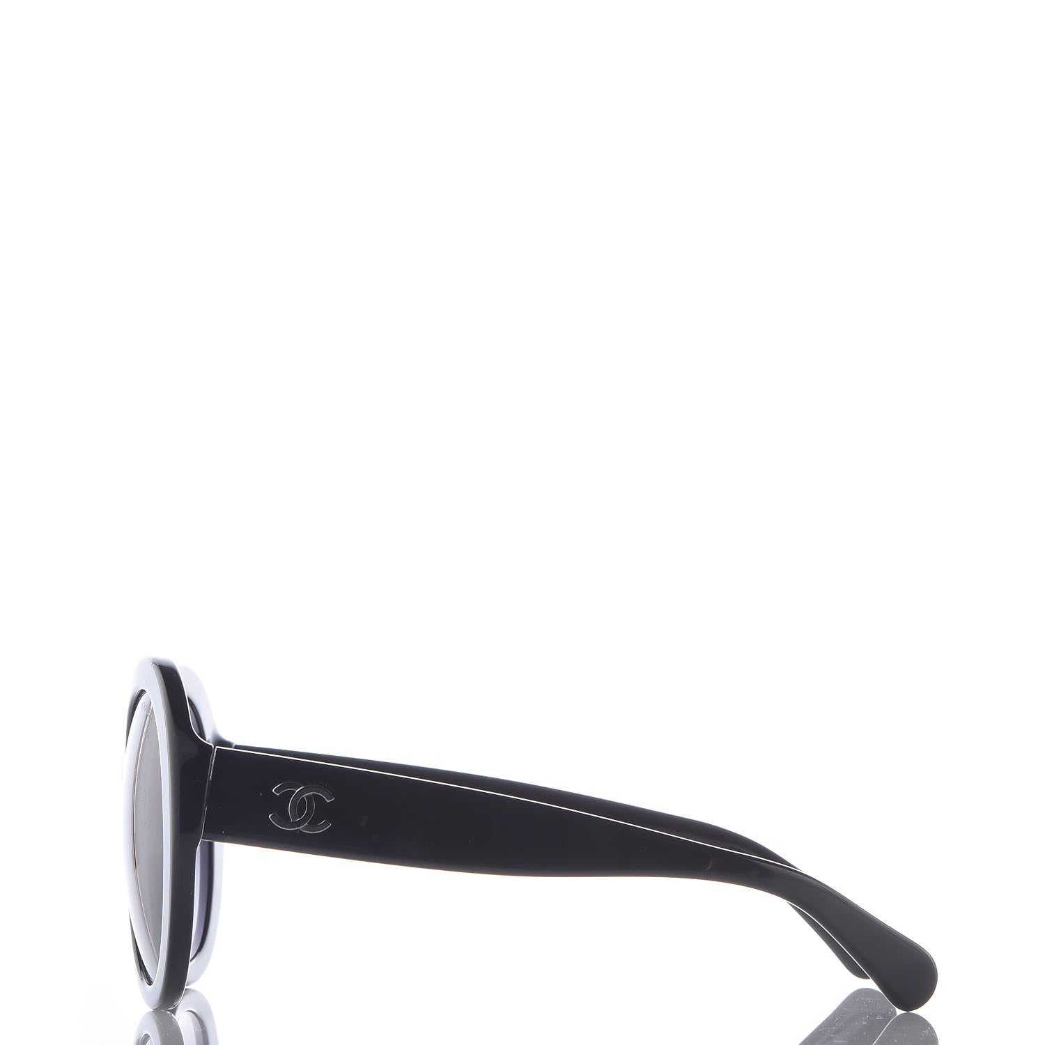 Chanel Oval CC Sunglasses 5372 Black 3 of 7