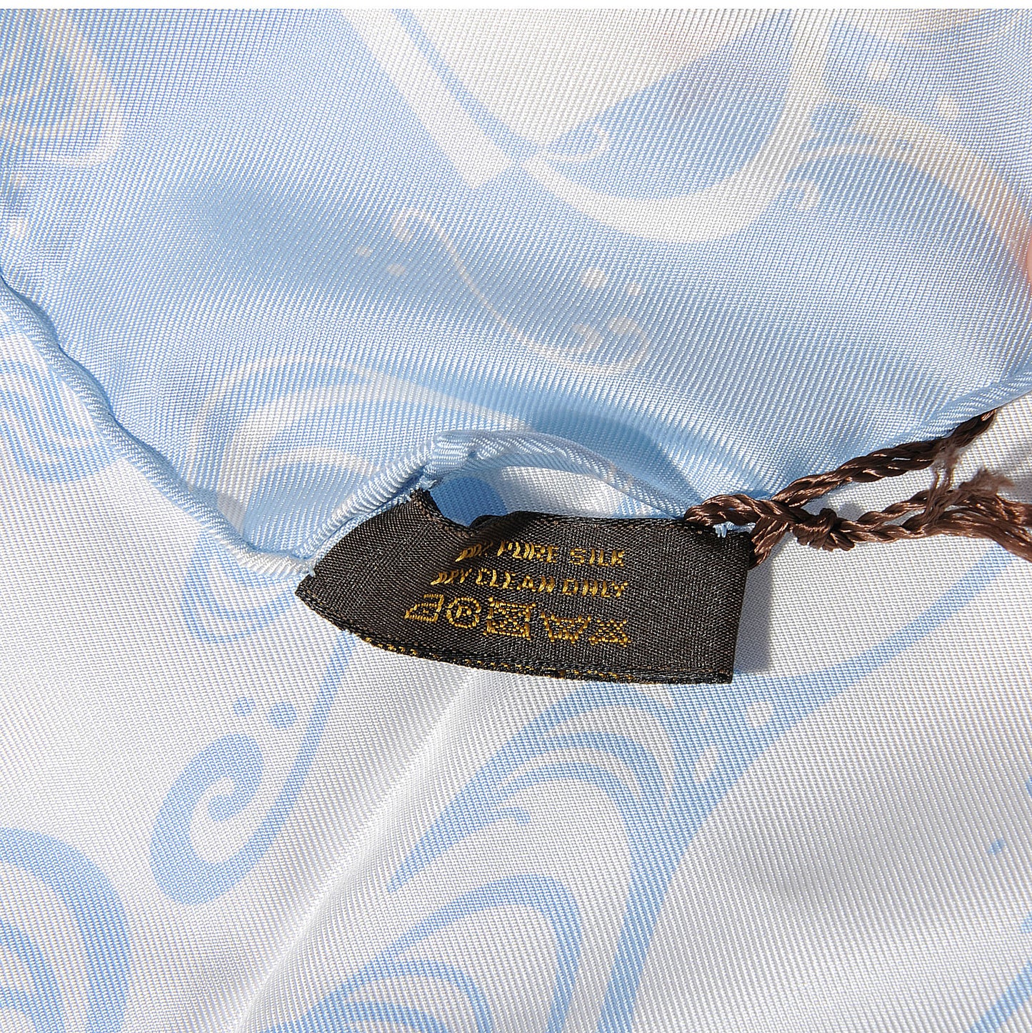 Silk Murakami Multicolor Boyfriend Wave Scarf Blue