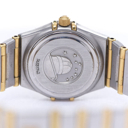 Omega Stainless Steel 18K Yellow Gold Diamond 22mm Constellation Quartz Watch Champagne 1262.15.00 4 of 5