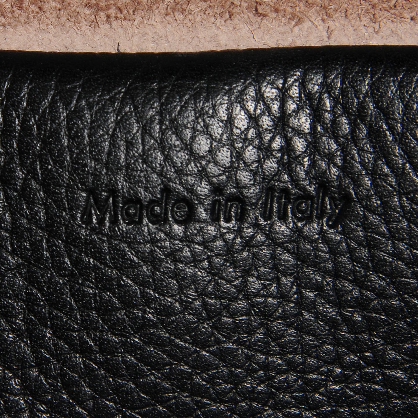Drummed Calfskin Mini Belt Bag Black