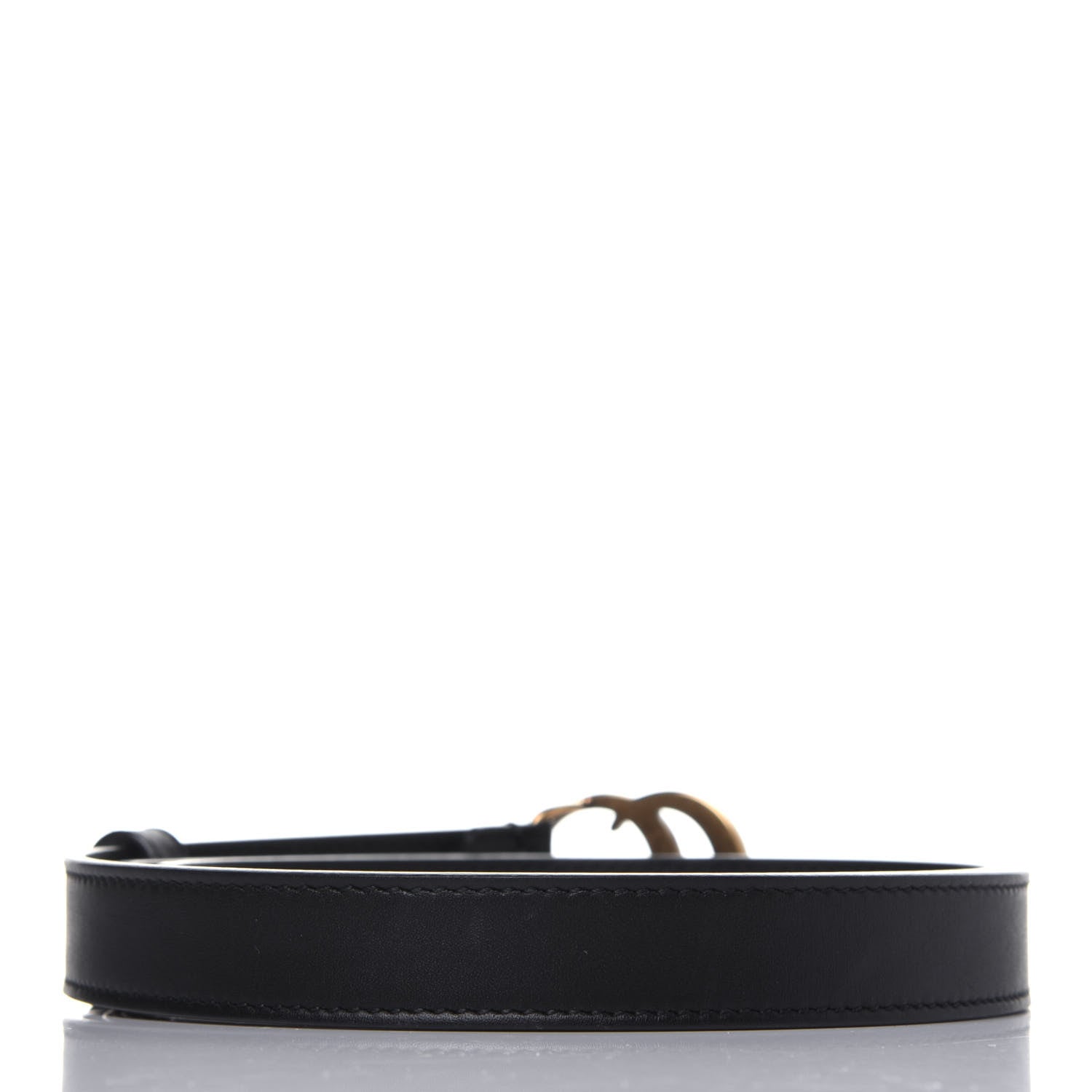 Gucci Calfskin Double G 20mm Belt 85 34 Black 2 of 8