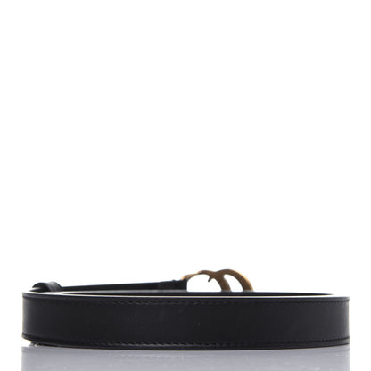 Gucci Calfskin Double G 20mm Belt 85 34 Black 2 of 8
