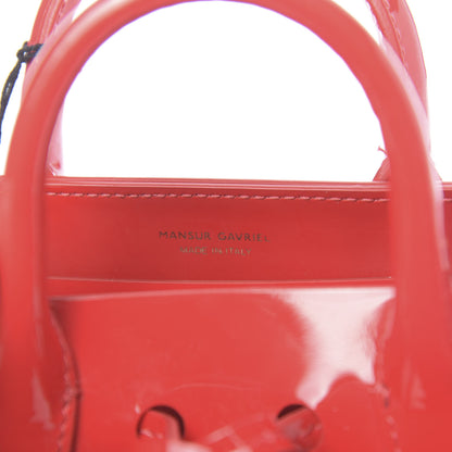 Mansur Gavriel Patent Mini Mini Sun Bag Flamma 6 of 11
