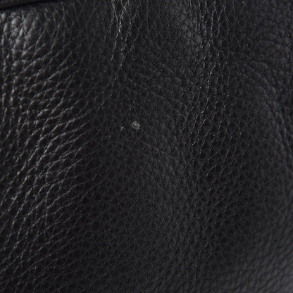 Gucci Pebbled Calfskin Medium 1973 Top Handle Satchel Black 16 of 19