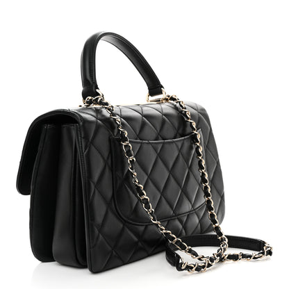 Chanel Lambskin Quilted Medium Trendy CC Flap Dual Handle Bag Black 3 of 11