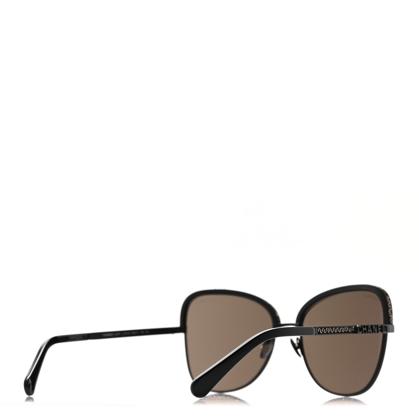 Square Frame Sequin Sunglasses 4270 Black