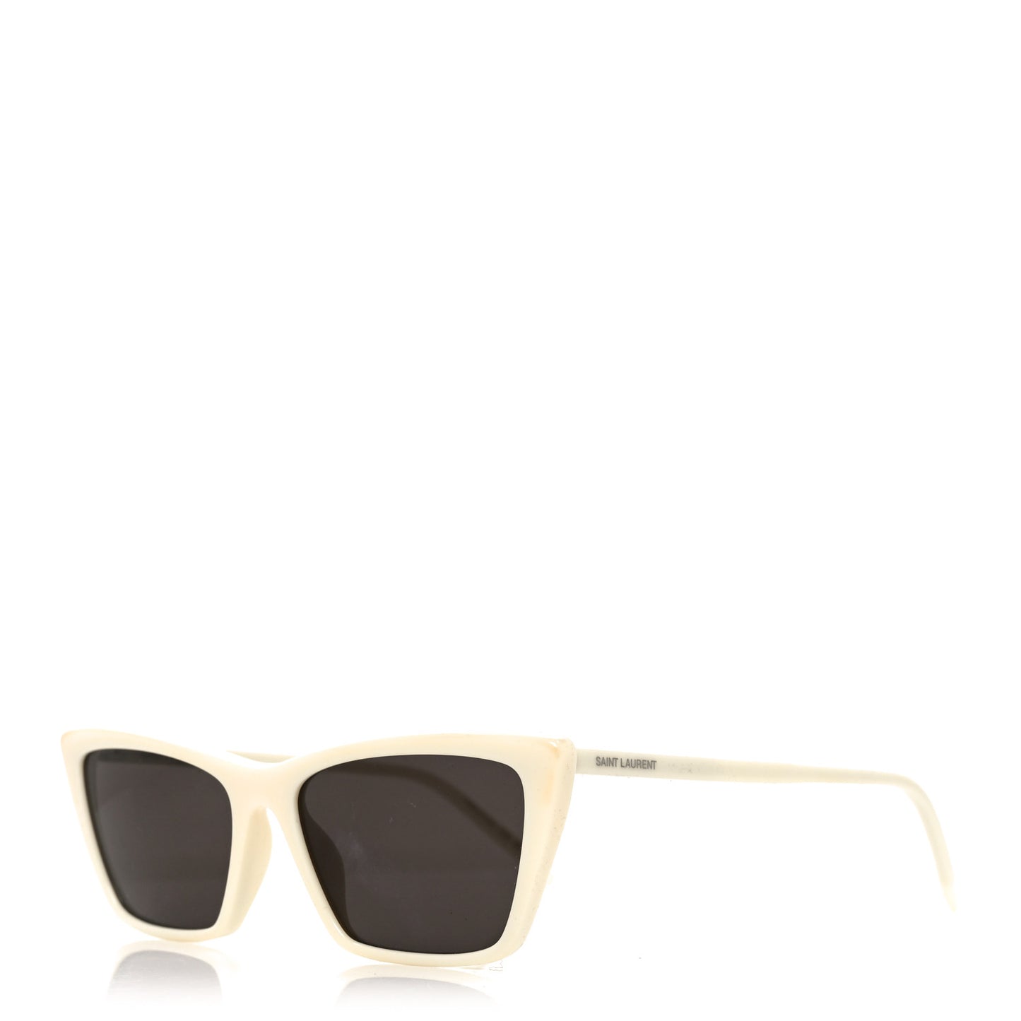 Acetate Cat Eye Mica Thin SL 737 Sunglasses Ivory