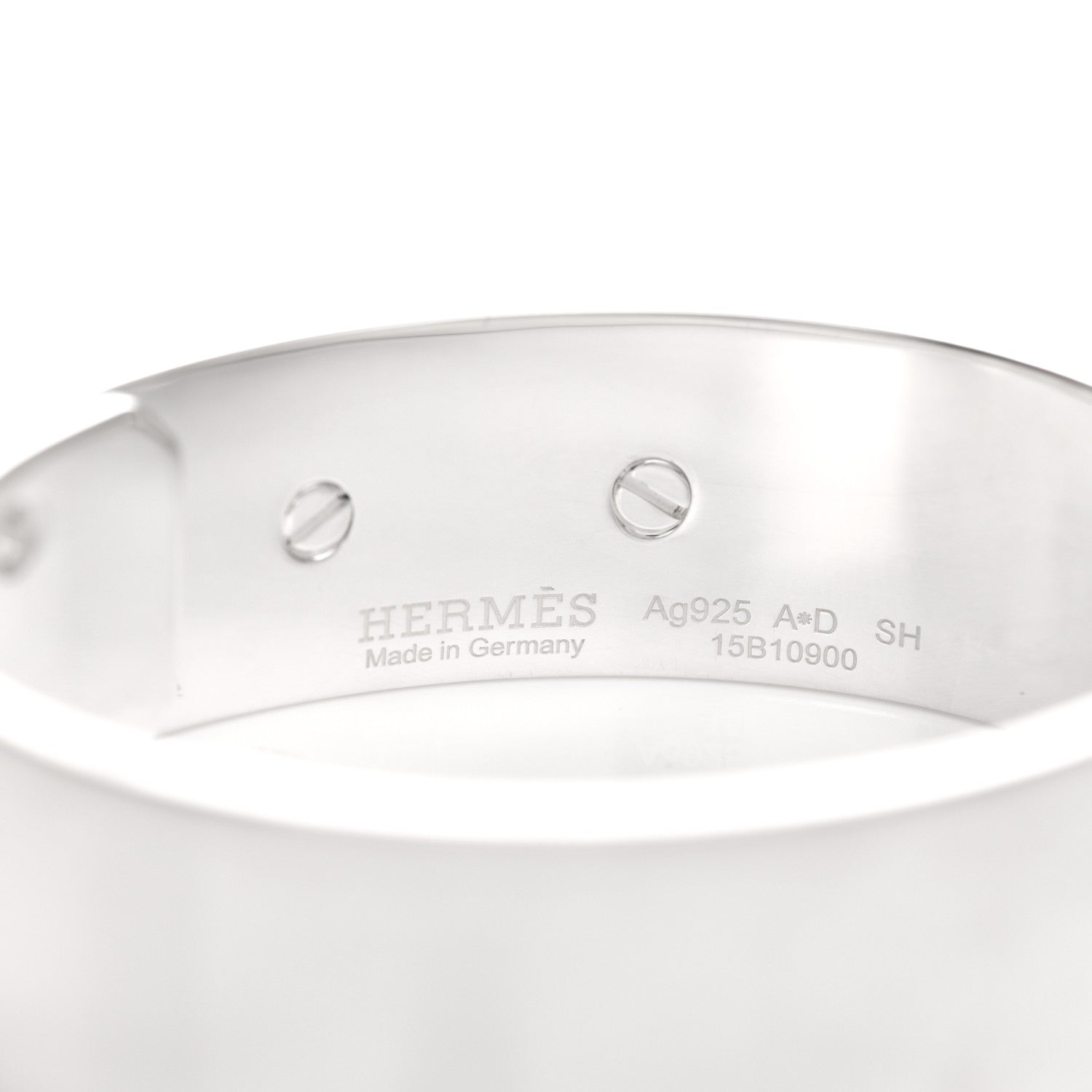 Hermes Sterling Silver MM Collier De Chien Bracelet SH 4 of 5