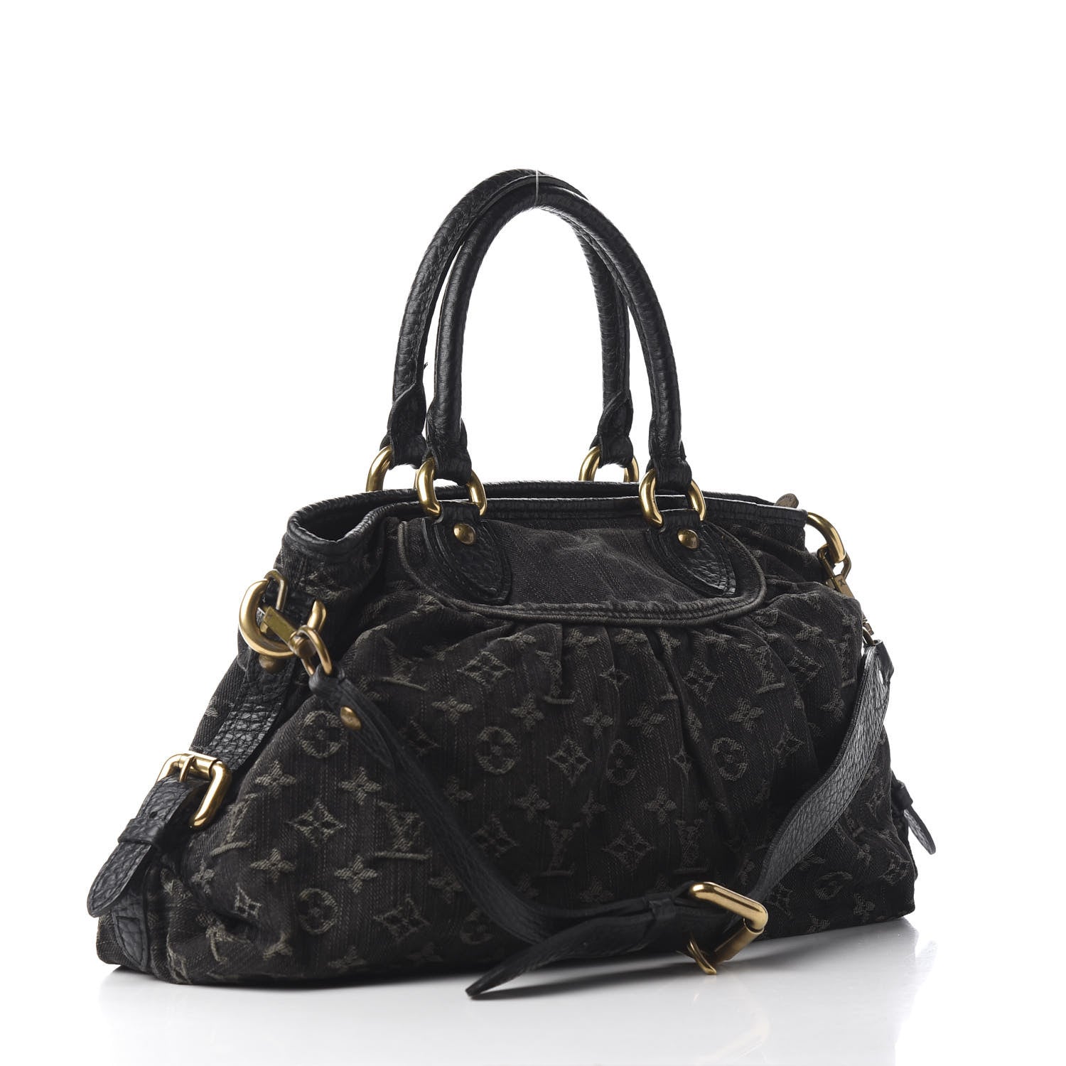 Louis Vuitton Denim Neo Cabby MM Black 2 of 8