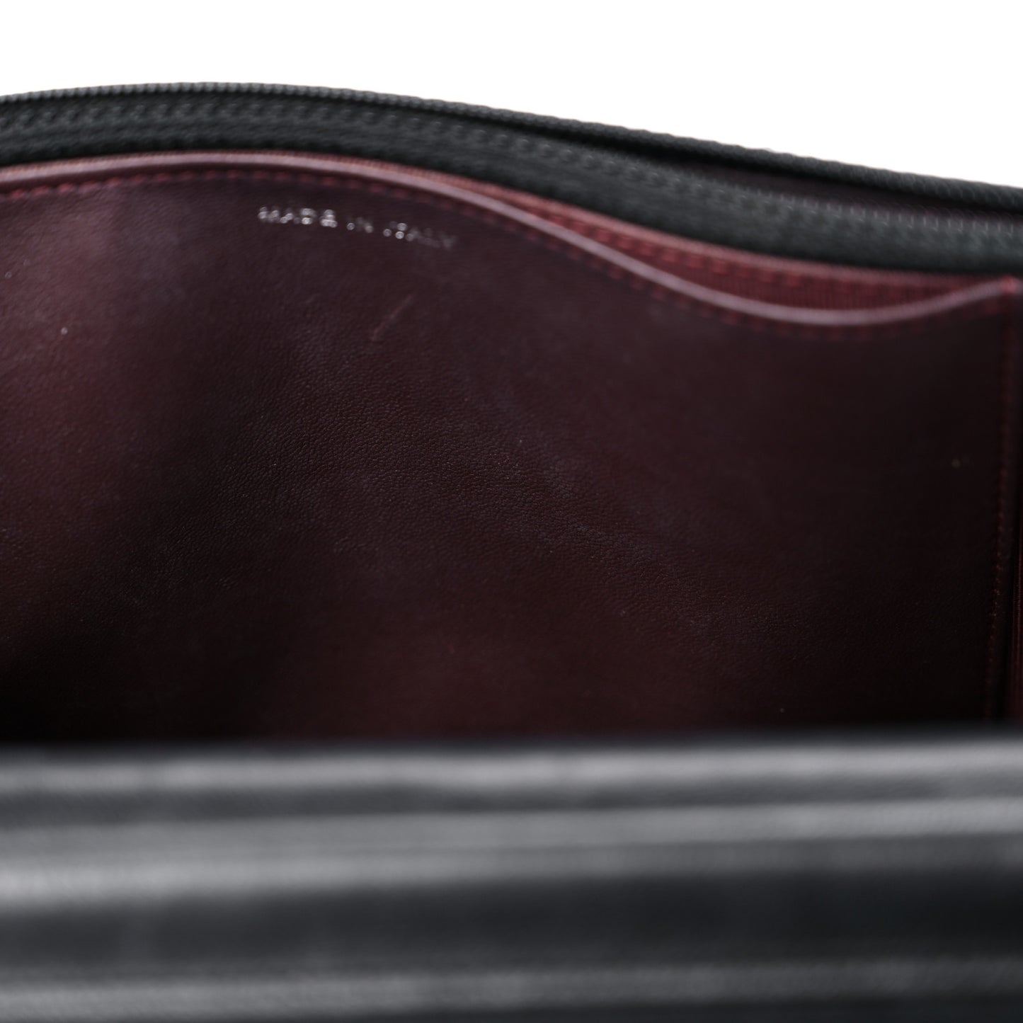 Lambskin Quilted Wallet On Chain WOC Black