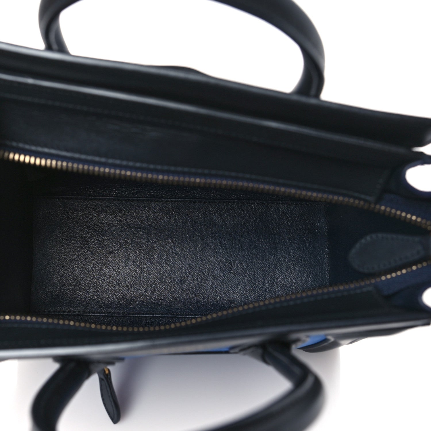 Celine Smooth Calfskin Nubuck Nano Tri-Color Luggage Bright Blue 5 of 8